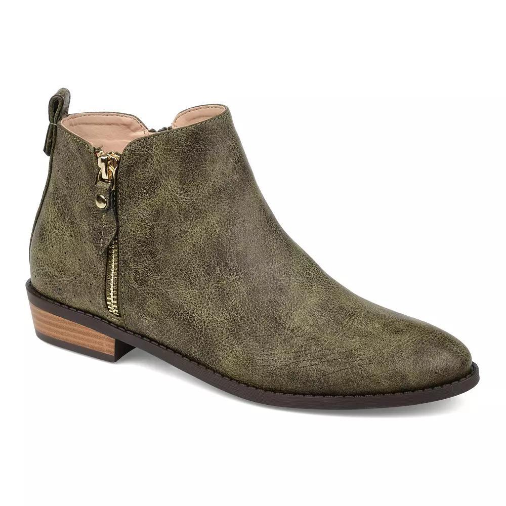 Journee Ellis Womens Ankle Boots Green Product Image