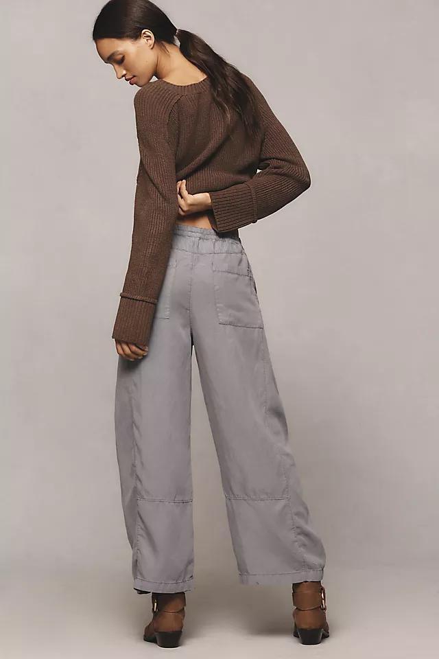 The Izzie Relaxed Pull-On Barrel Pants by Pilcro: Linen Edition Product Image