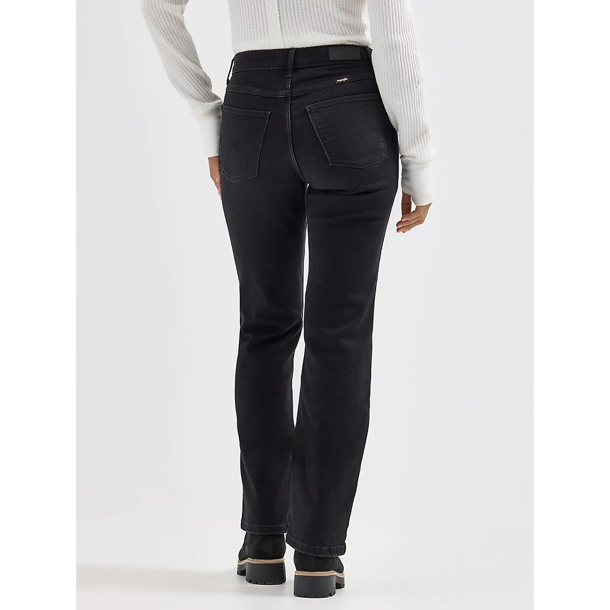 Women's Wrangler® High Rise True Straight Leg Jean in Midnight Product Image