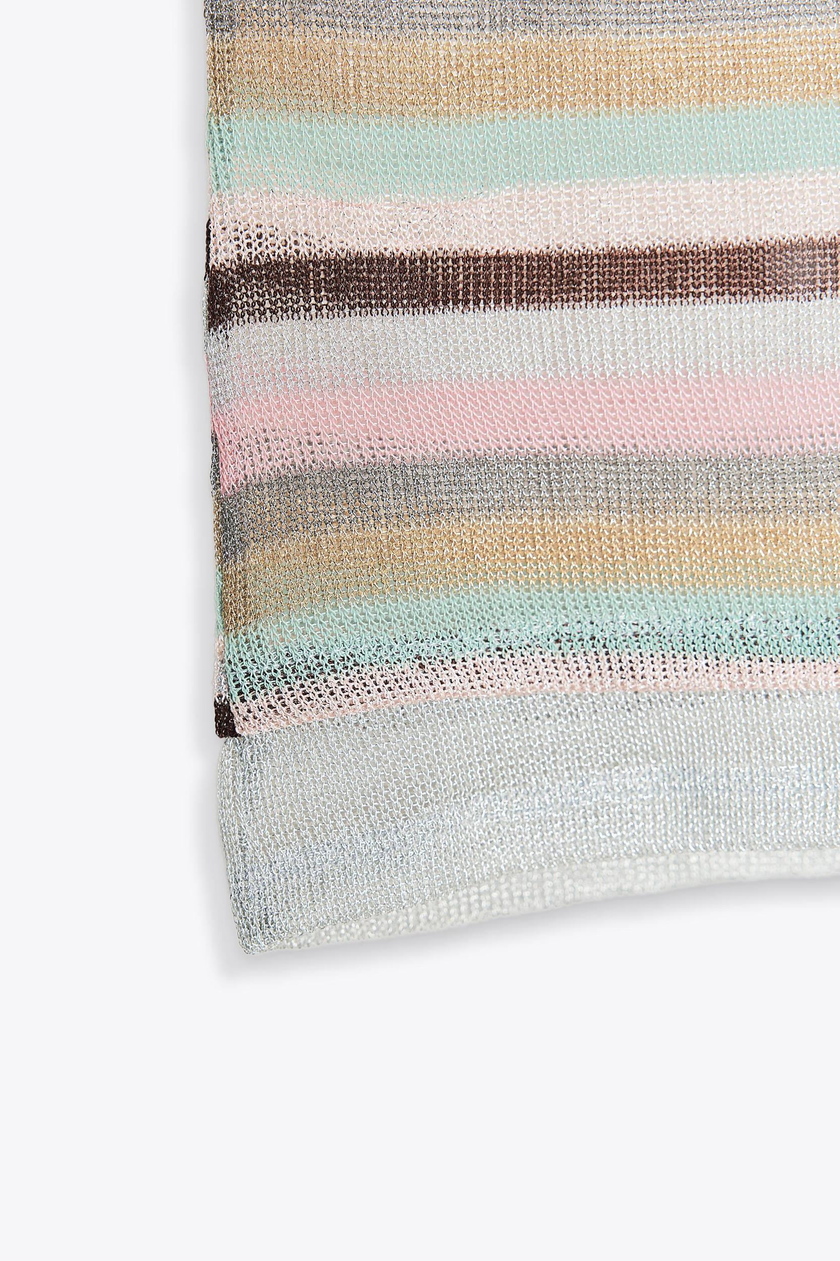 METALLIC THREAD STRIPED TOP Product Image