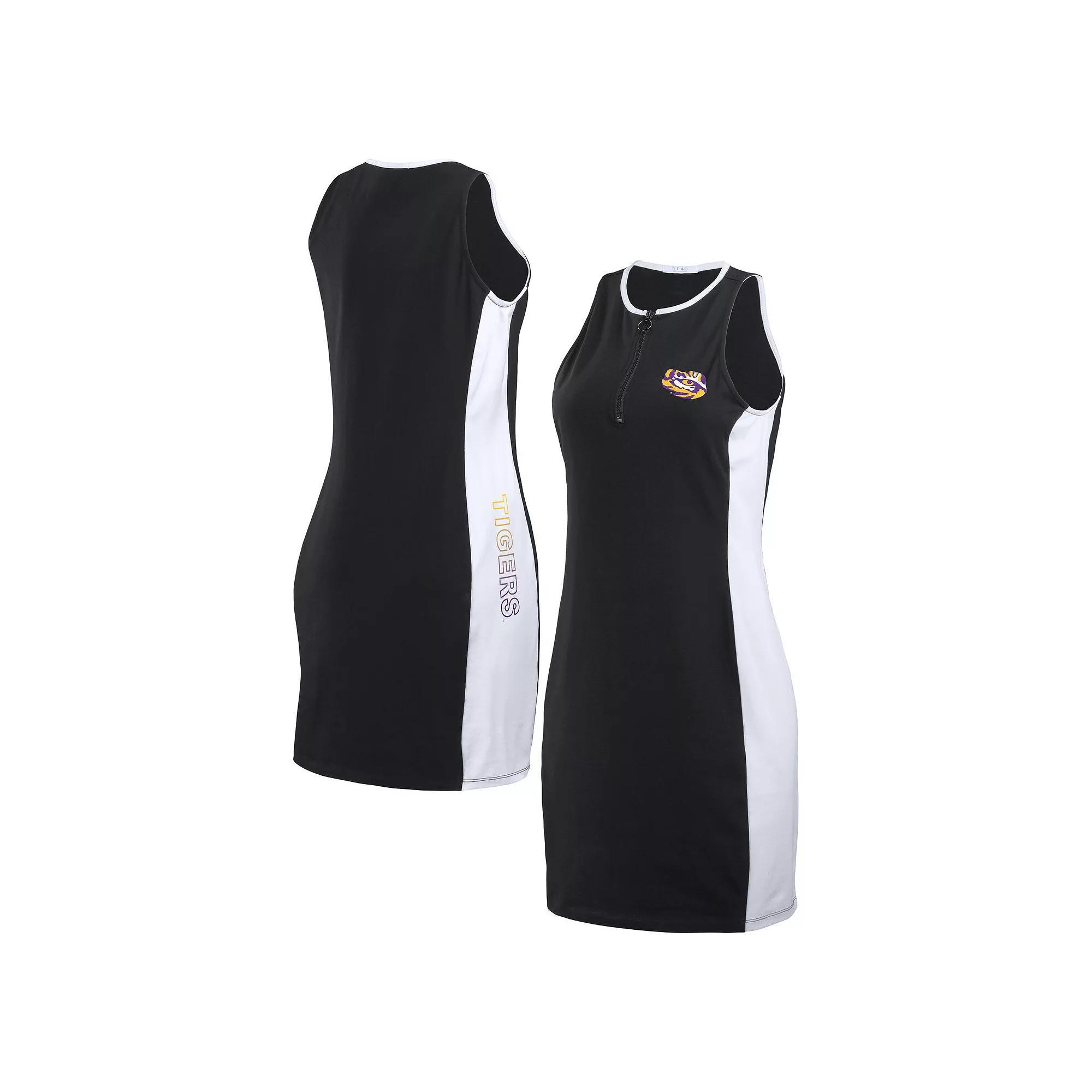 Women's WEAR by Erin Andrews Black Green Bay Packers Bodyframing Tank Dress, Size: XL Product Image