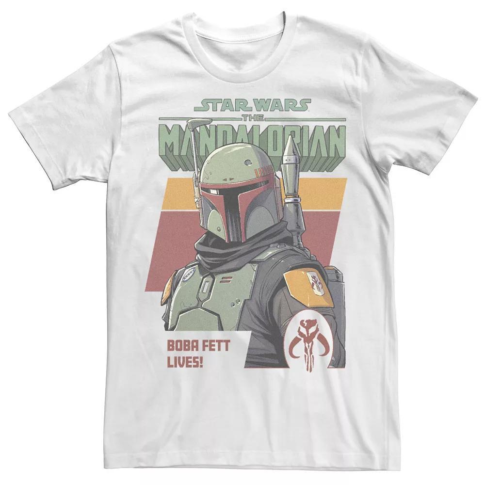 Men's The Mandalorian Boba Fett Tee, Size: XXL, Black Product Image