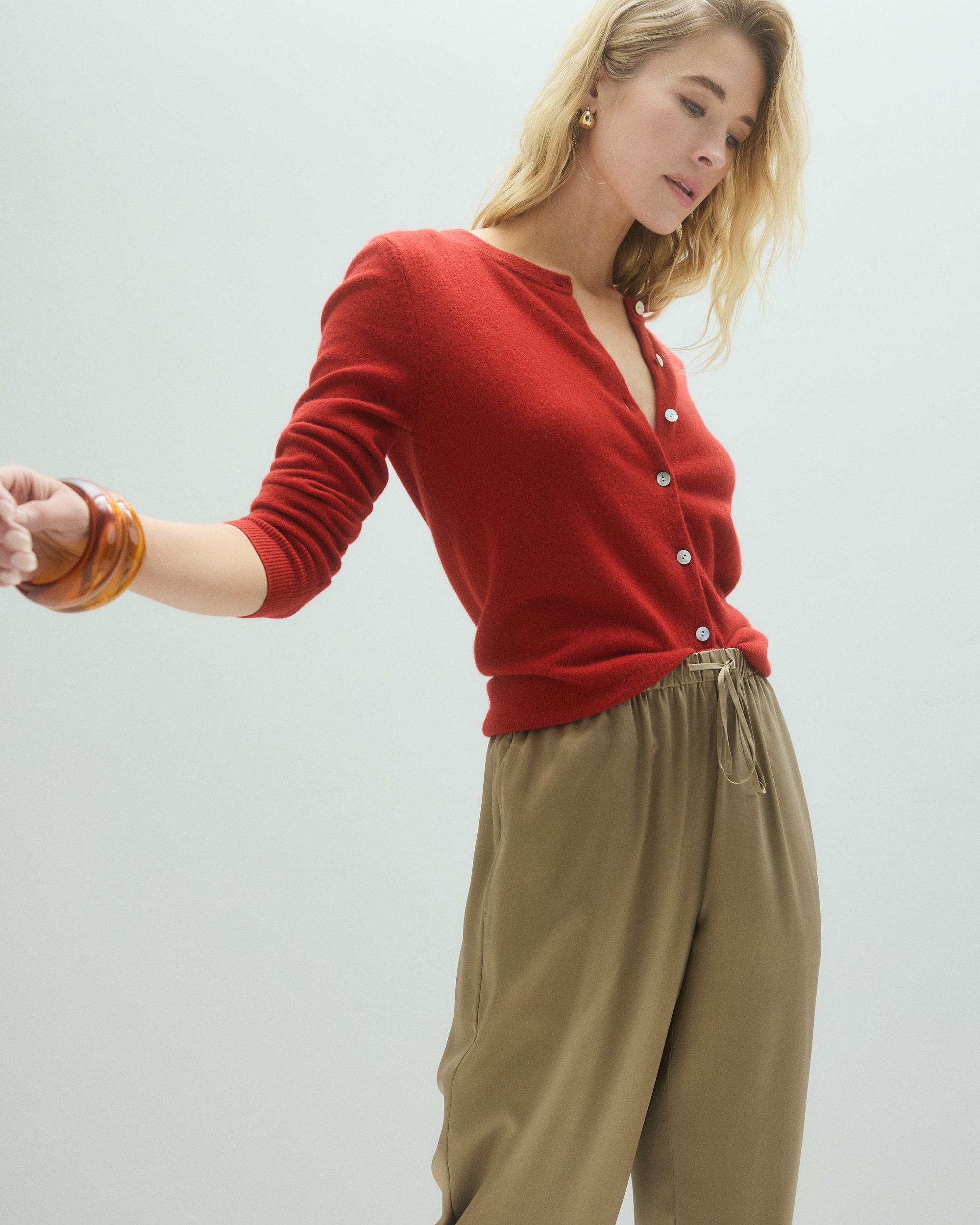 Quince | Women's Drawstring Wide Leg Pants Silk Product Image