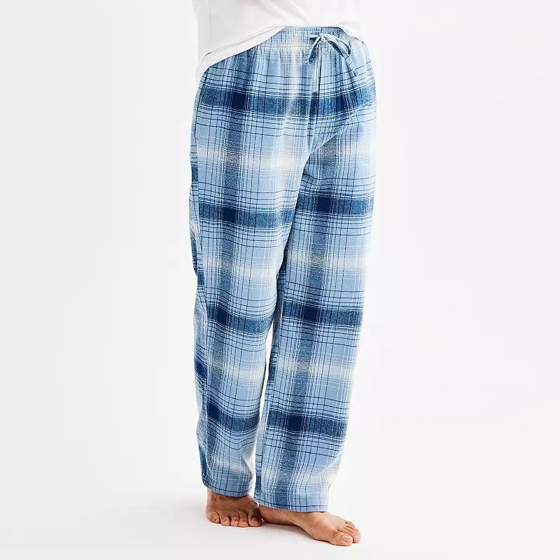 Mens Sonoma Goods For Life Flannel Drawstring Pajama Pants Product Image