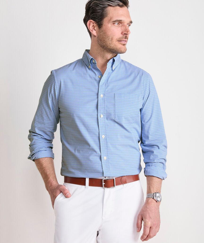 Tradewind Check Performance Cotton Shirt Product Image