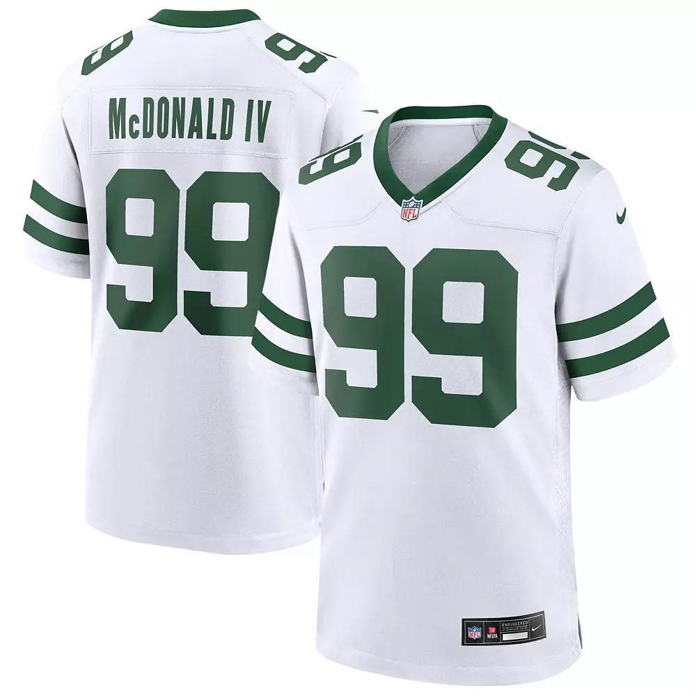 Men's Nike Will McDonald IV Legacy White New York Jets Game Jersey, Size: 3XL Product Image