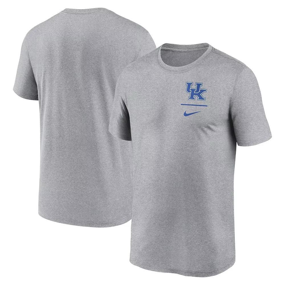Men's Nike Heather Gray Kentucky Wildcats Primary Logo Legend Performance T-Shirt, Size: Medium, Grey Product Image