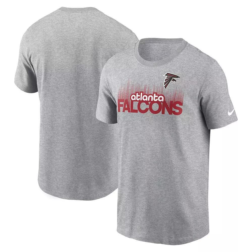Men's Nike  Heather Gray Atlanta Falcons Local Essential T-Shirt, Size: Large, Grey Product Image
