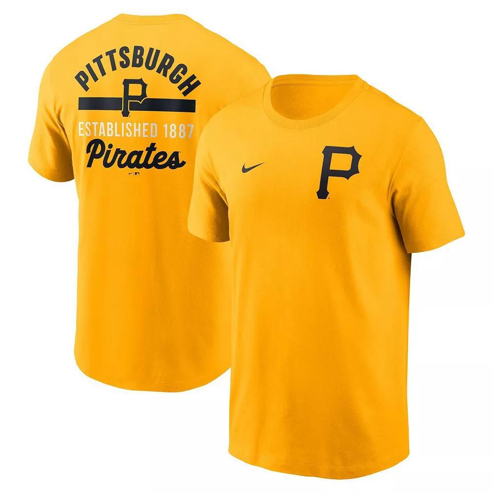 Men's Nike Gold Pittsburgh Pirates T-Shirt, Size: Large Product Image