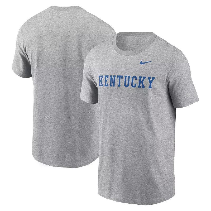 Men's Nike Heather Gray Tennessee Volunteers Primetime Wordmark T-Shirt, Size: 2XL, Grey Product Image