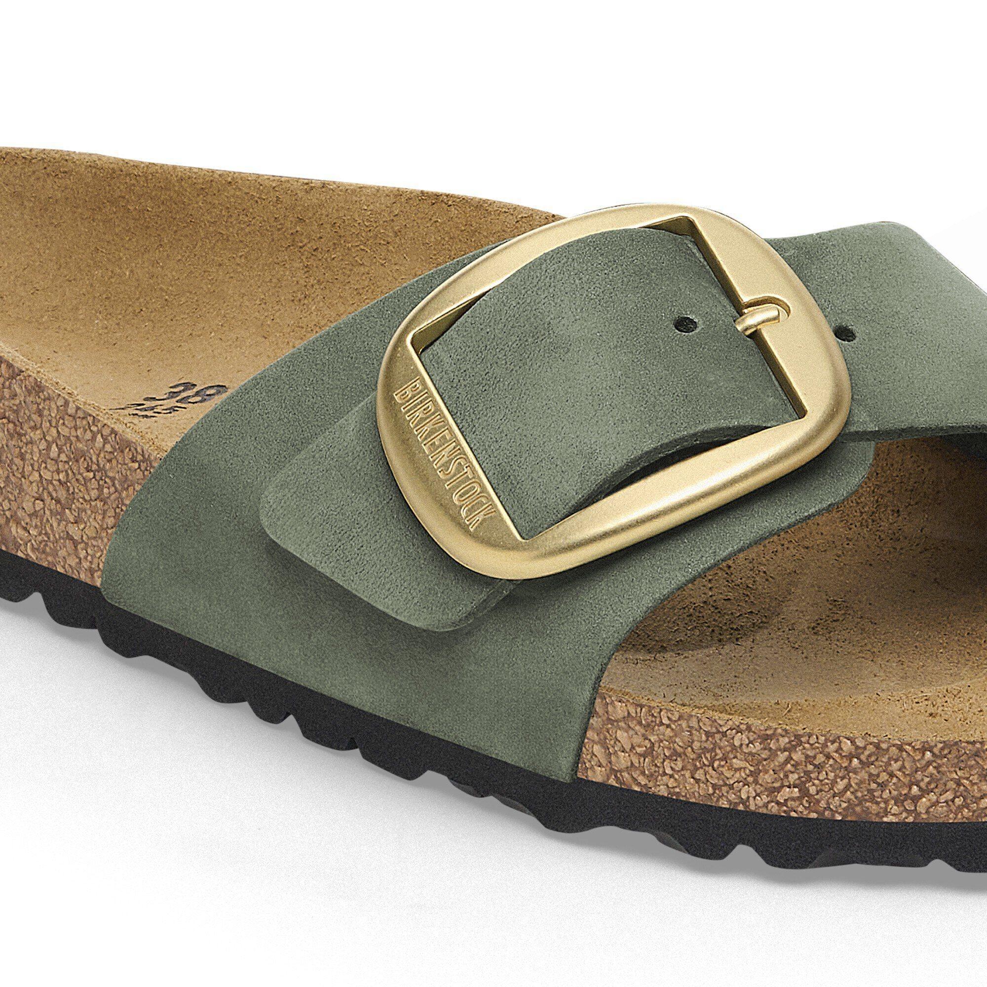 Madrid Big Buckle Nubuck Leather Thyme Product Image