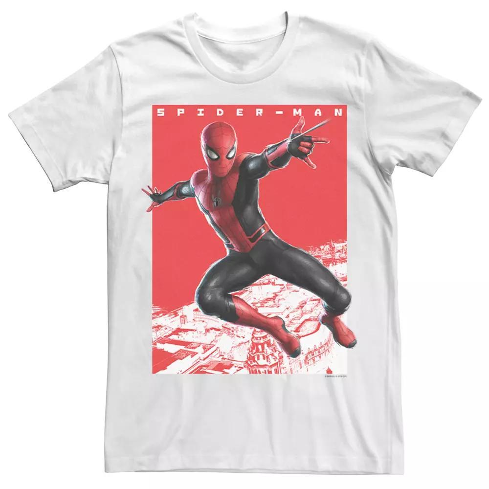 Men's Marvel Spider-Man Poster Tee, Size: 3XL, White Product Image