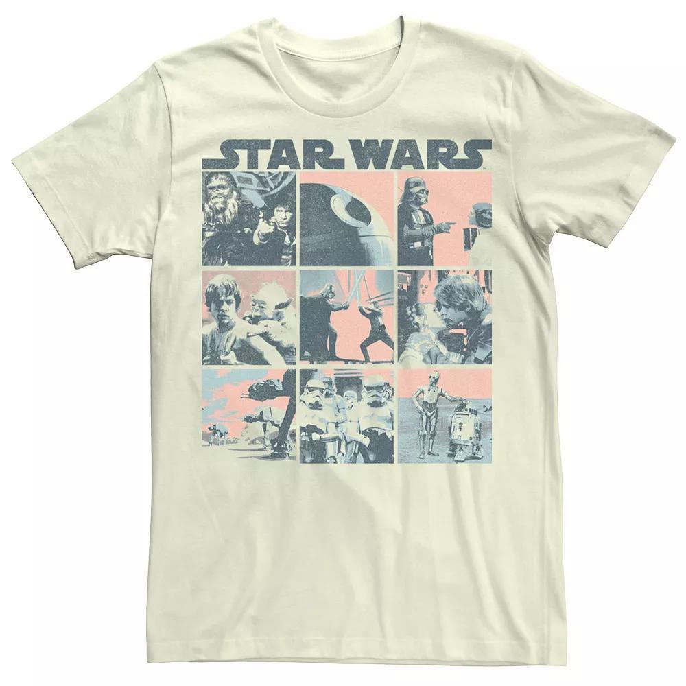 Men's Star Wars Retro Scene Box Up Tee, Size: Large, Natural Product Image