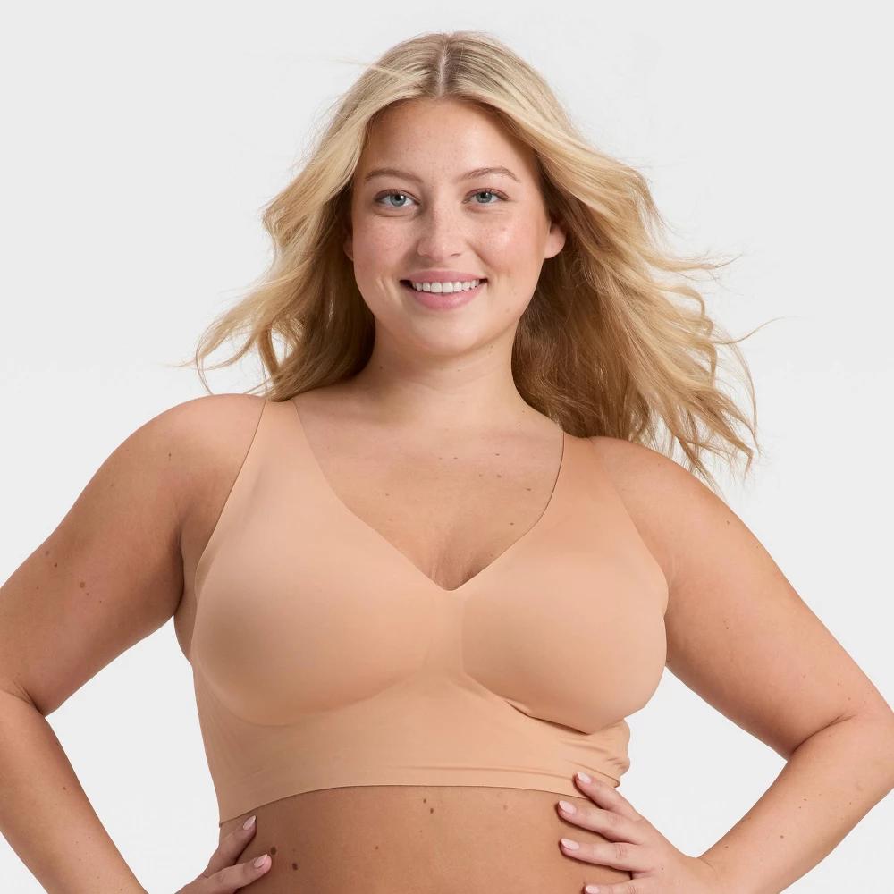Women's Luxury Collection Removeable Pad Longline Plunge Bralette - Auden™ Product Image
