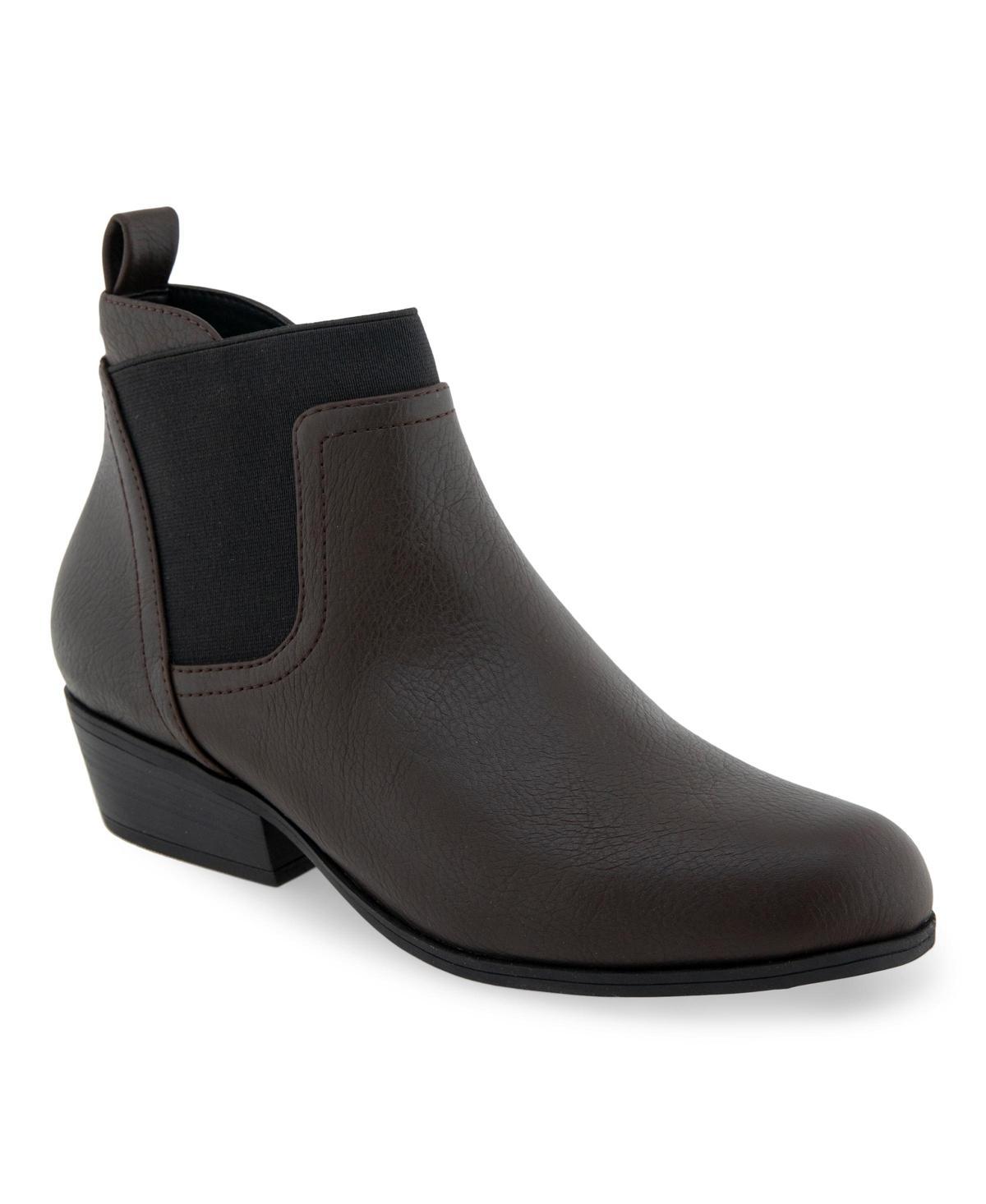 Aerosoles Caddie Women's Ankle Boots, Size: 8 Wide, Java Grainy Product Image