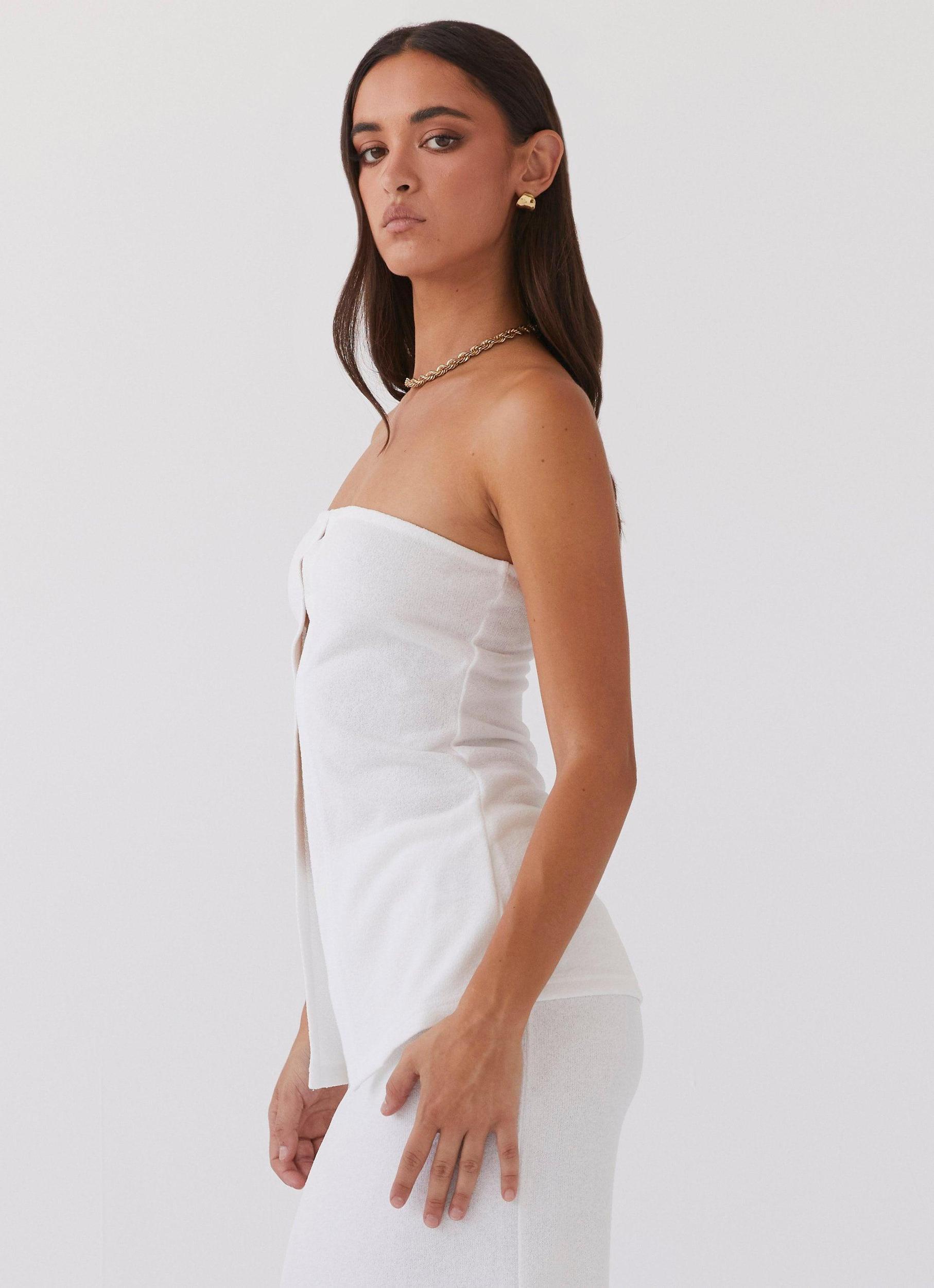 Delicate Lady Knit Top - White Product Image