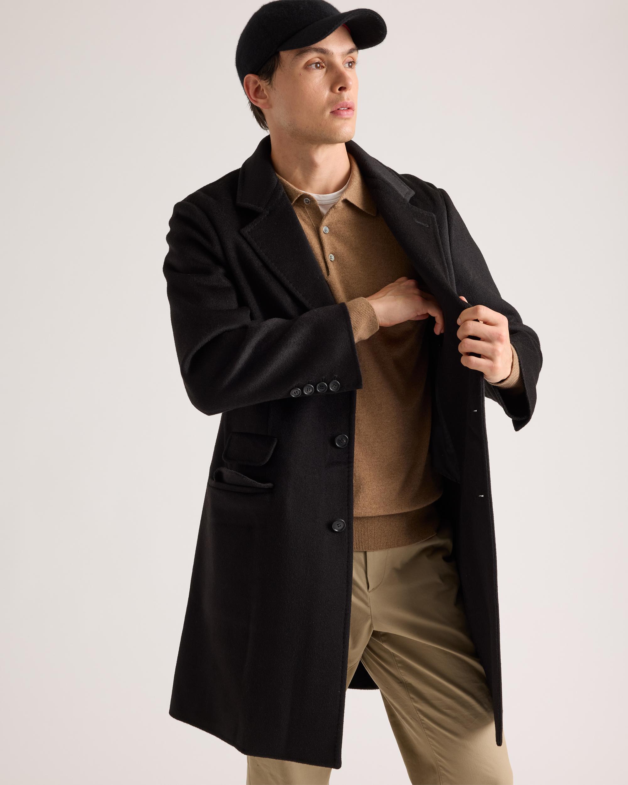 Quince | Men's 100% Mongolian Cashmere Double-Faced Overcoat Size XL Product Image