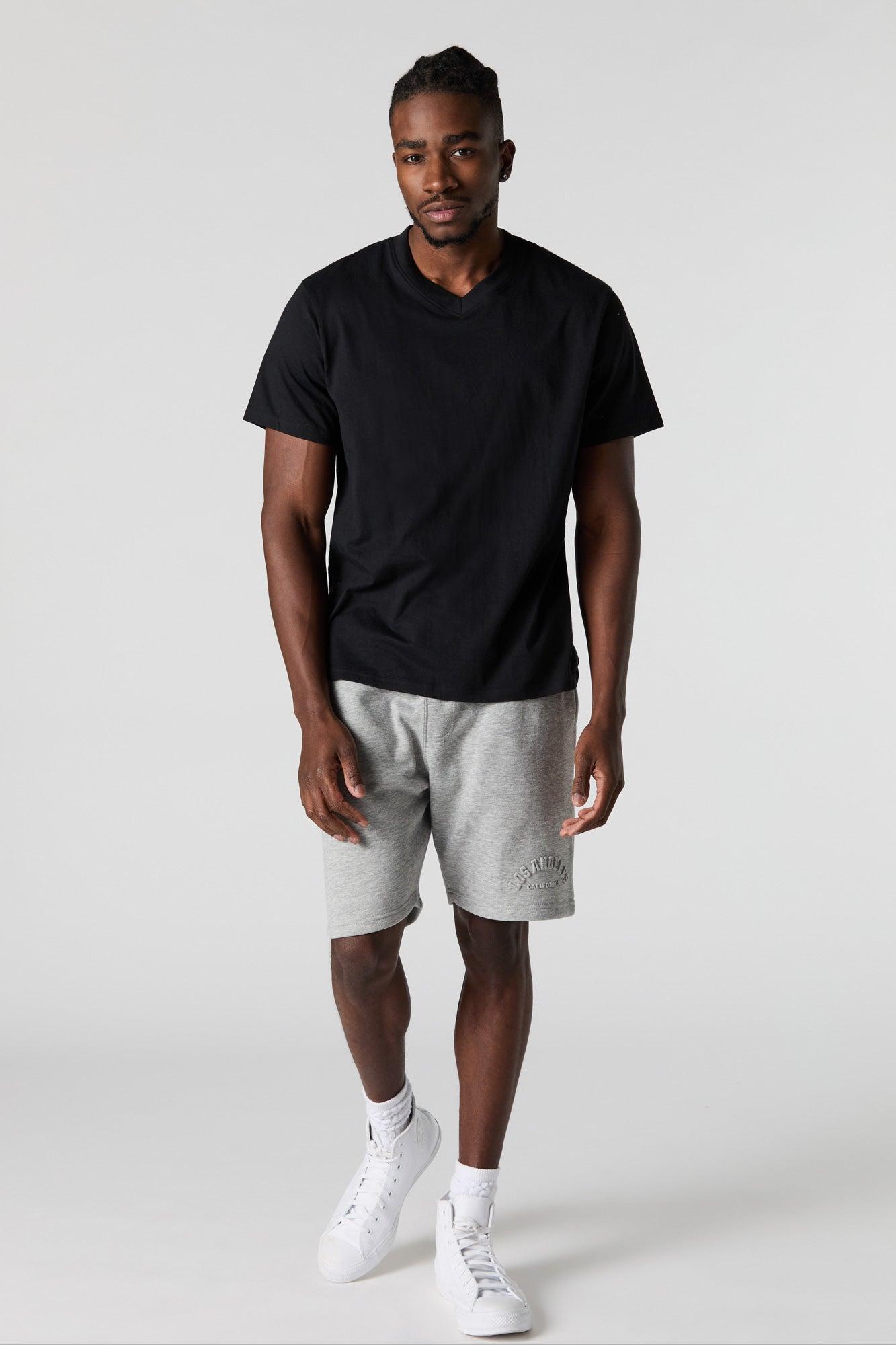 Solid V-Neck T-Shirt Male Product Image