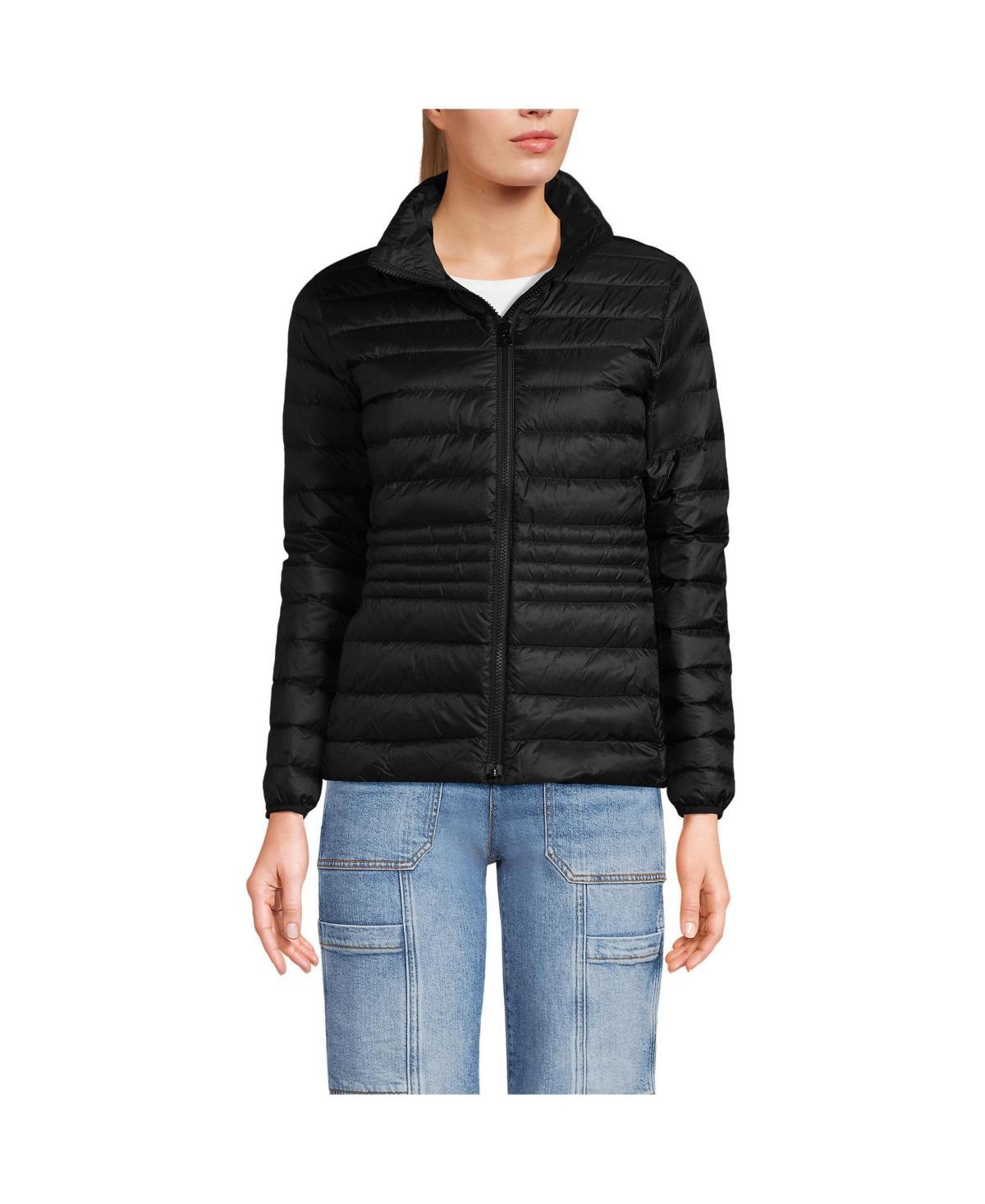 Women's Lands' End Wanderweight Midweight Down Jacket, Size: Small, Light Carob Product Image