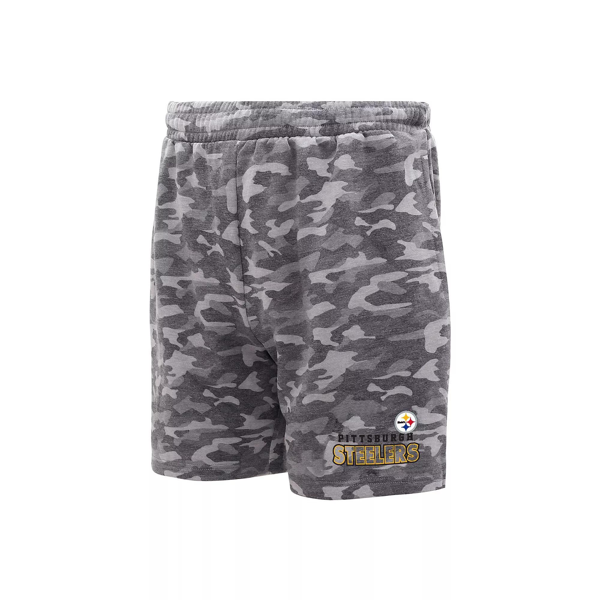 Men's Concepts Sport  Charcoal Miami Dolphins Biscayne Camo Shorts, Size: XL Product Image