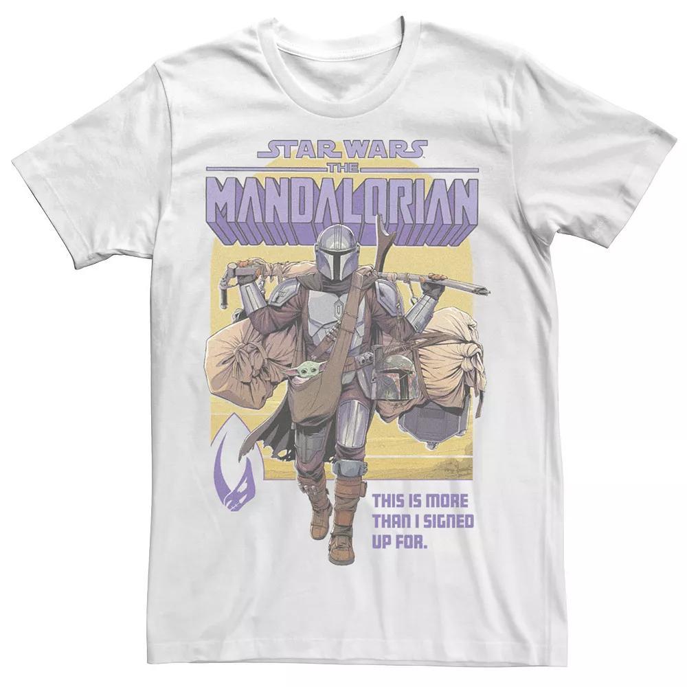 Mens The Mandalorian Signed Up Mando Tee, Men's, Size: Large, Black Product Image