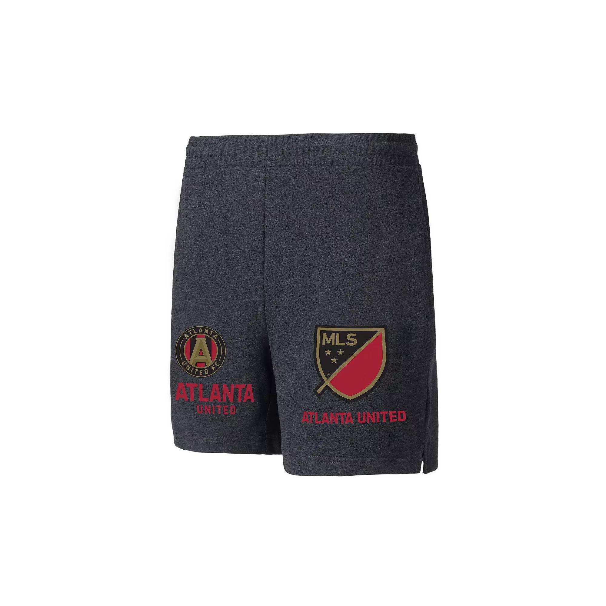 Men's Concepts Sport  Charcoal Atlanta United FC Multi-Logo Shorts, Size: Small, Atu Charco Product Image