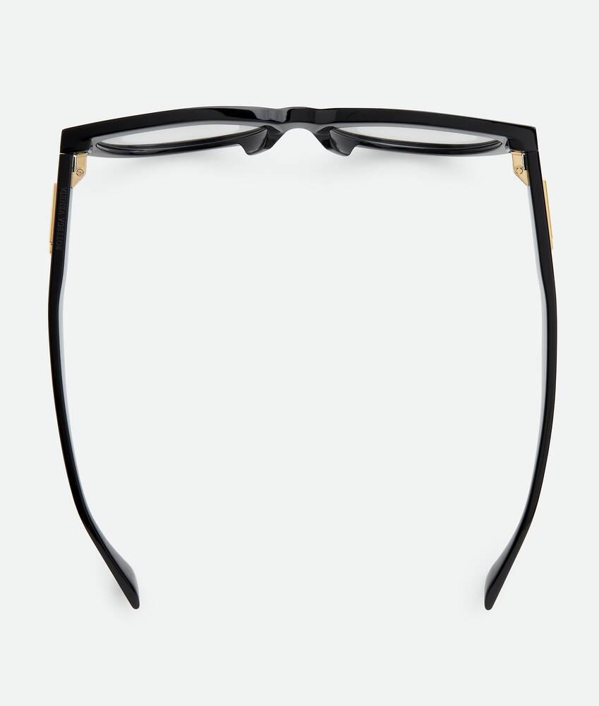 Women's Classic Recycled Acetate Cat Eye Eyeglasses in Black/transparent Product Image