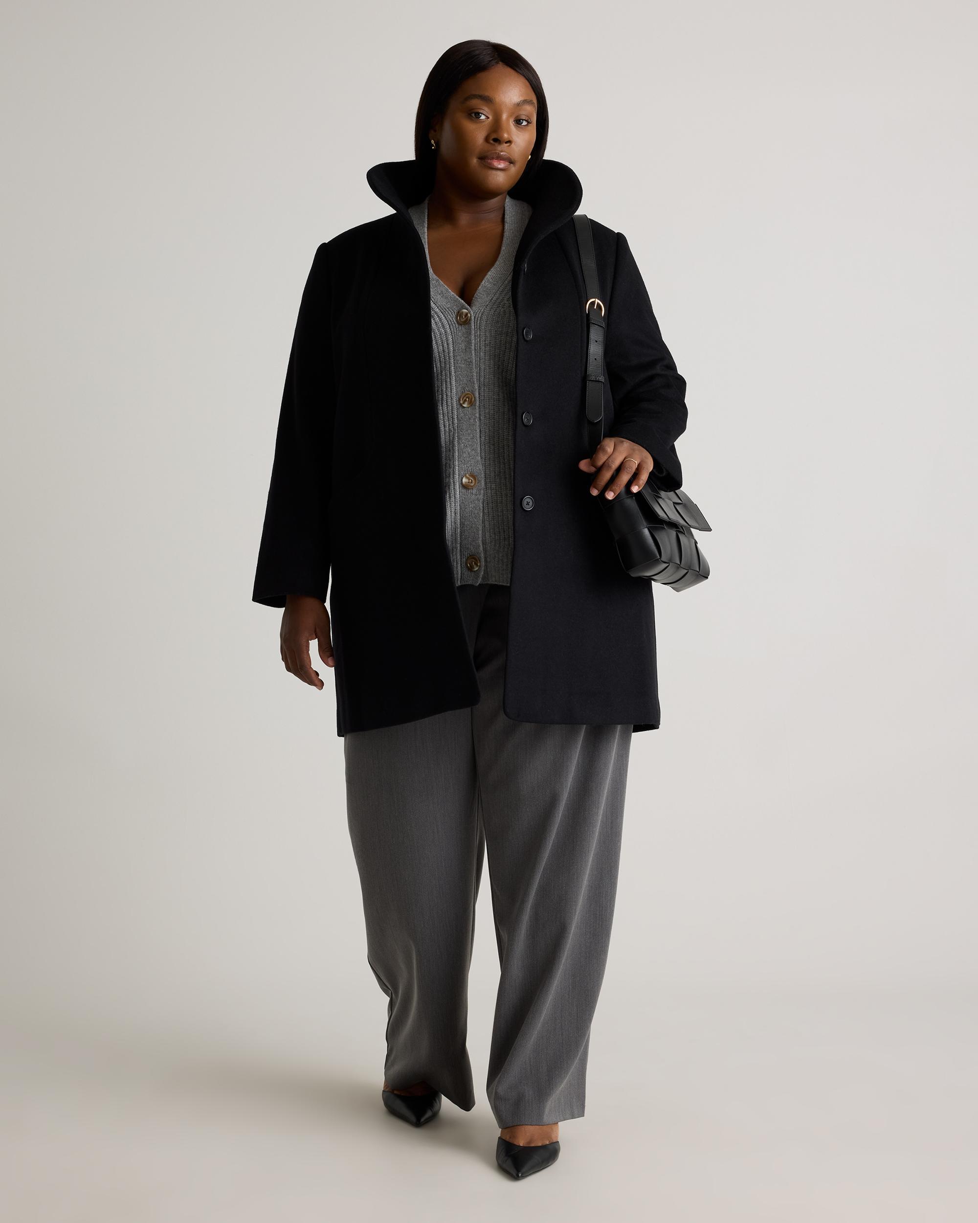 Quince | Women's Italian Wool Cocoon Coat Wool/Nylon Product Image