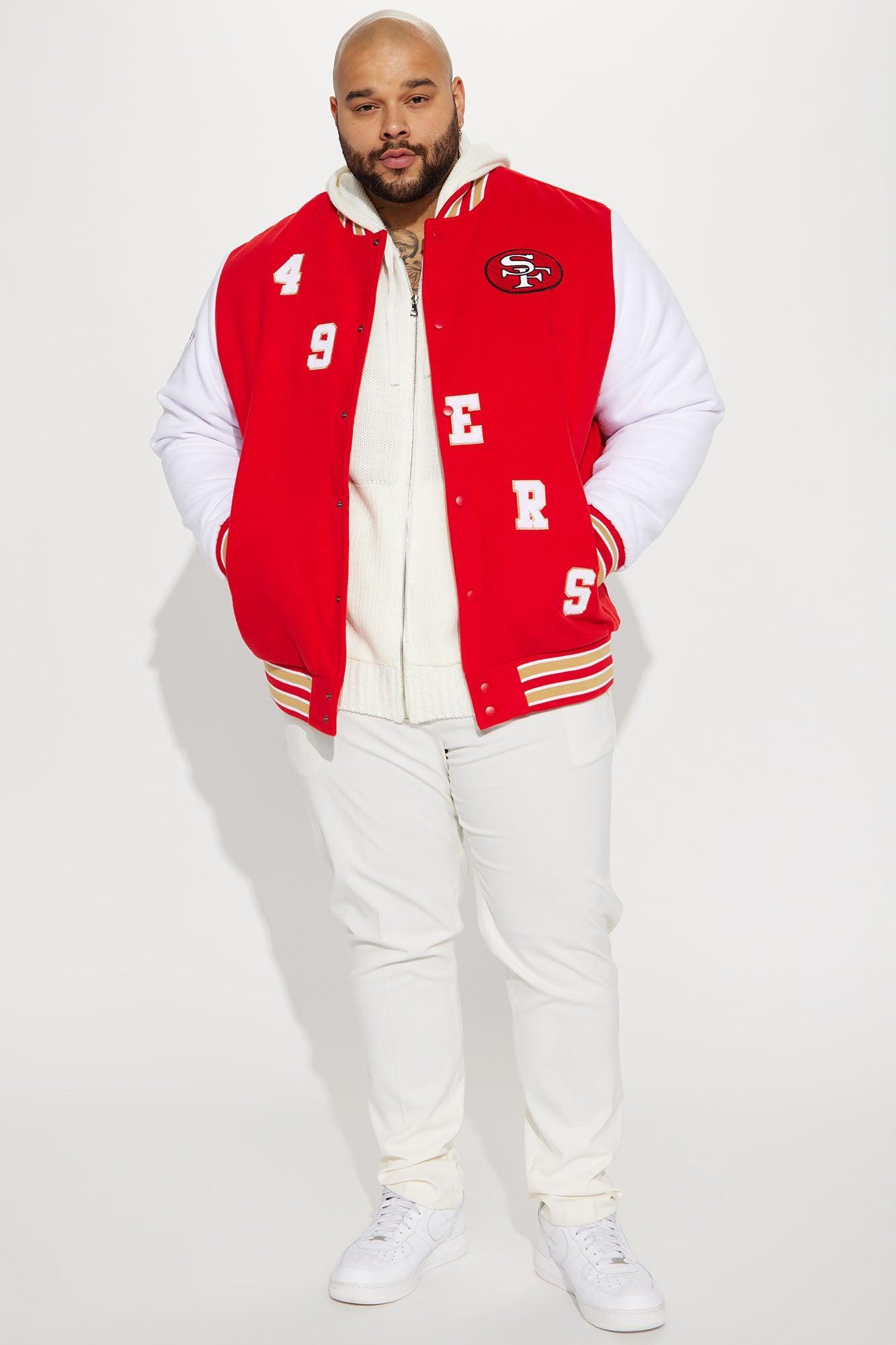 49ERS Varsity Jacket - Red/White Product Image