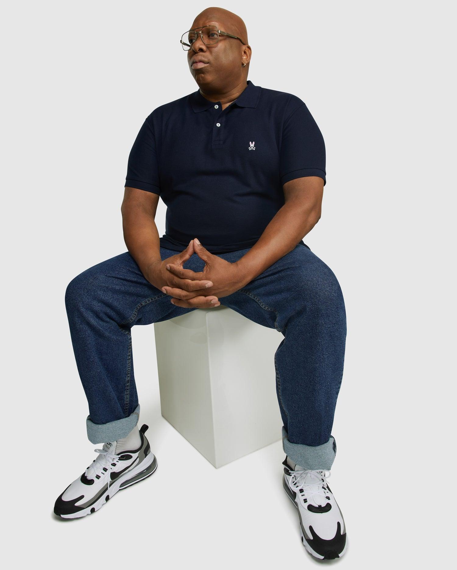 Men's Big And Tall Classic Pique Polo Shirt 410 NAVY / 1XL Product Image