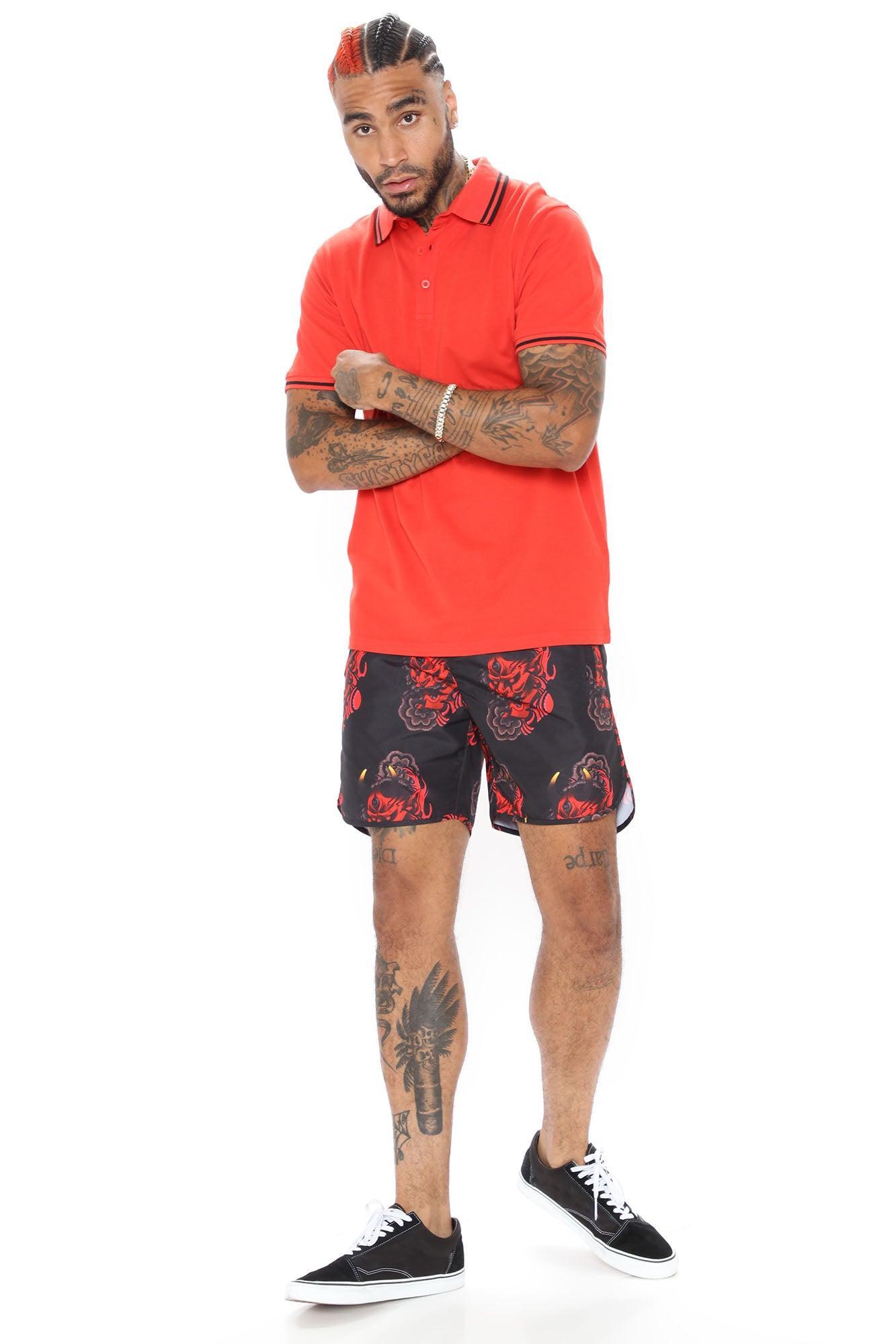 Wilson Short Sleeve Polo - Flame Red Product Image
