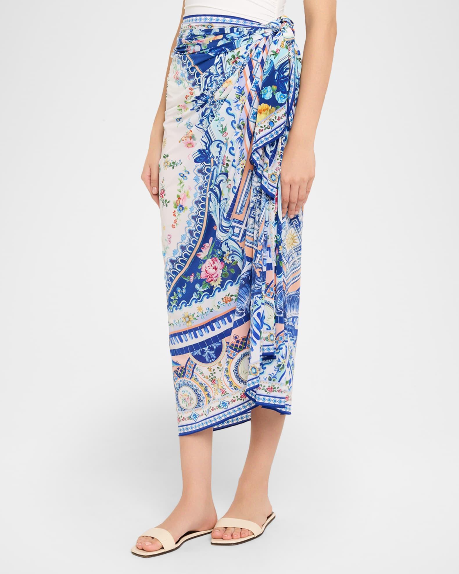 Tiles Darls Long Sarong Coverup Product Image