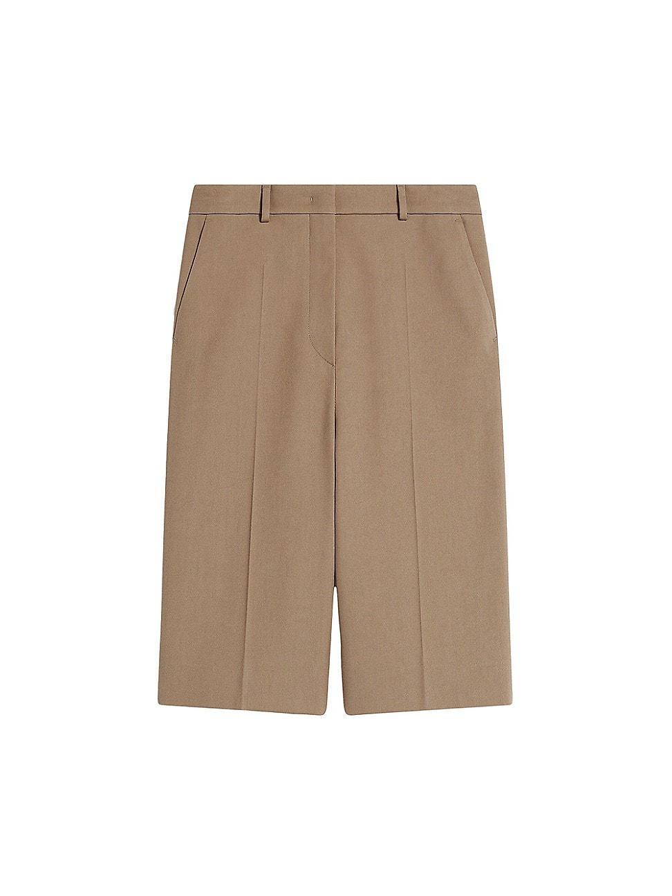 Womens Cotton-Blend Bermuda Shorts Product Image