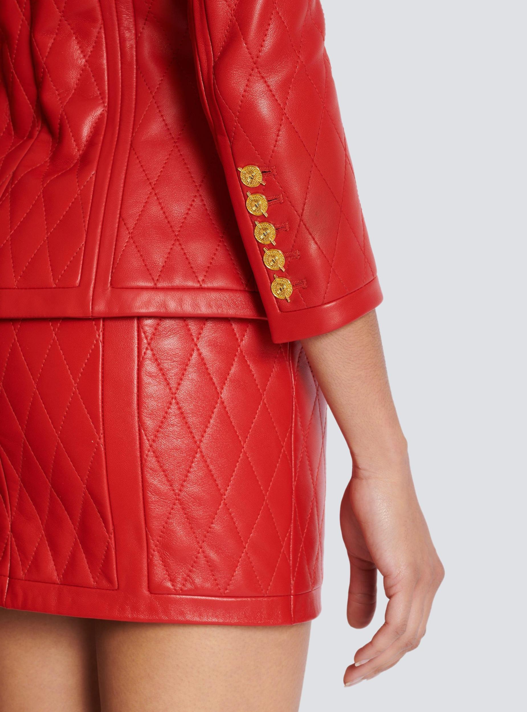 Quilted lambskin edge-to-edge jacket Product Image