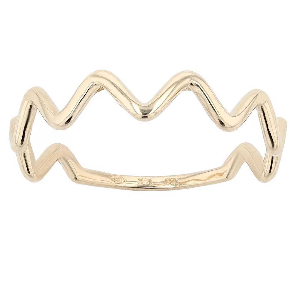 Au Naturale 14k Yellow Gold Zigzag Ring, Women's, Size: 7, 14k Gold Product Image