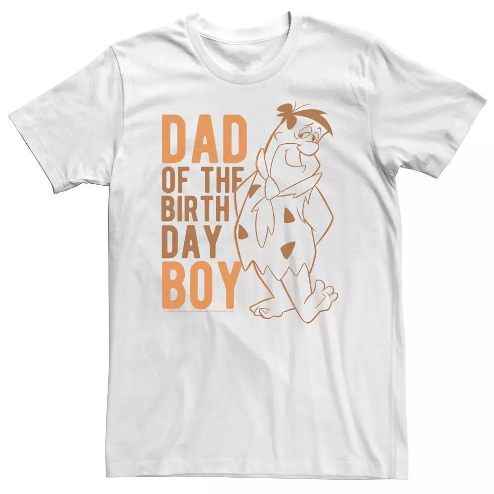 Big & Tall The Flintstones Fred Flintstone Dad Of The Birthday Boy Tee, Mens Product Image