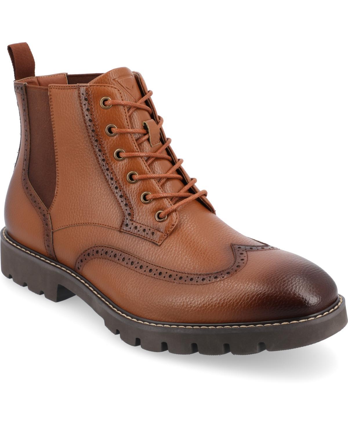 VANCE Bowman Tru Comfort Foam Men's Wingtip Ankle Boots, Size: 10.5, Black Product Image