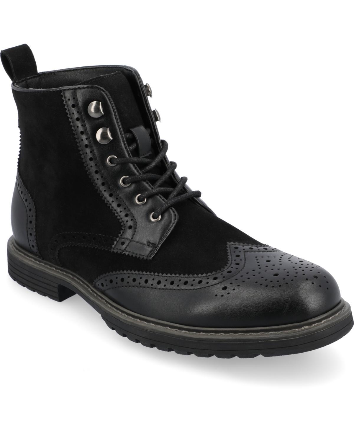 VANCE Virgil Men's Tru Comfort Foam Lace-up Ankle Boots, Size: 9, Brown Product Image