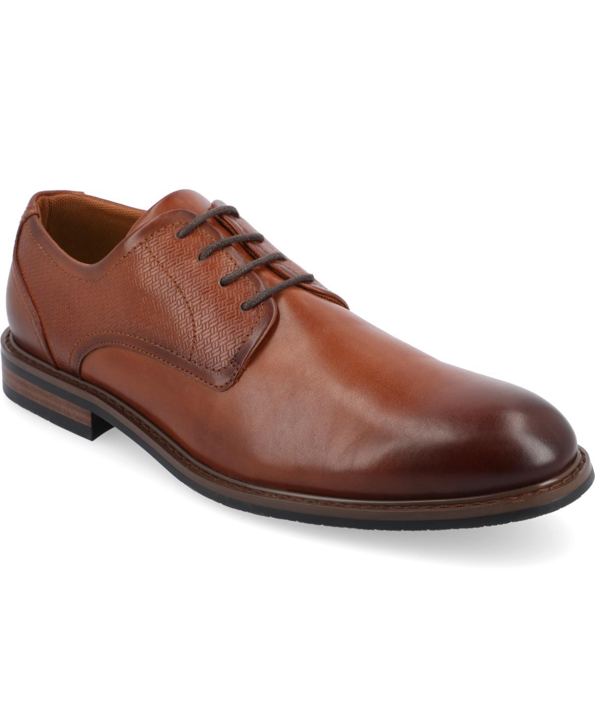 Vance Co. Kendon Mens Tru Comfort Foam Derby Shoes Red Product Image