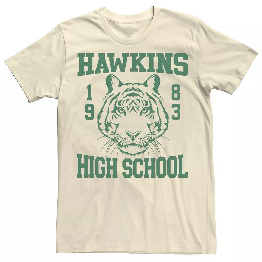 Men's Stranger Things Hawkins High School 1983 Tee, Size: Medium, Natural Product Image