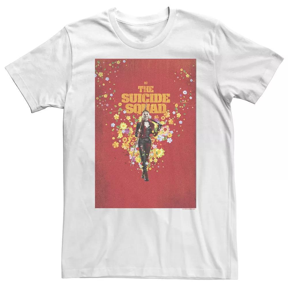 Big & Tall DC Comics The Suicide Squad Harley Quinn Poster Tee, Men's, Size: 4XL, White Product Image