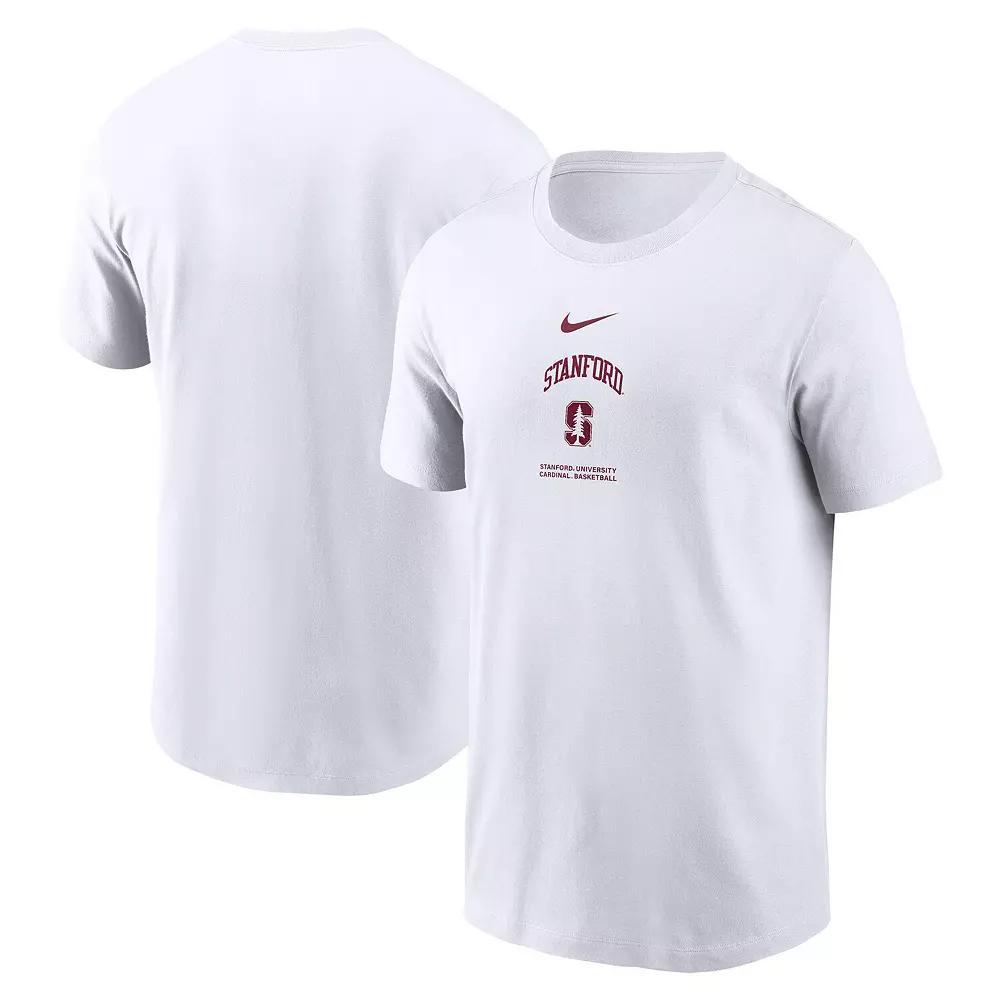 Men's Nike White Stanford Cardinal On-Court Basketball T-Shirt, Size: Small Product Image