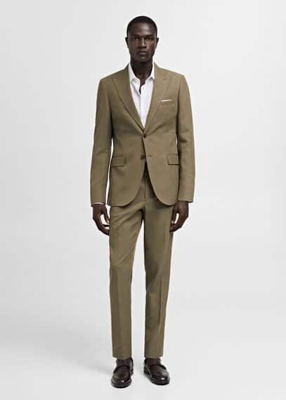 Slim-fit Tencel™ blend suit jacket - Men | MANGO USA Product Image