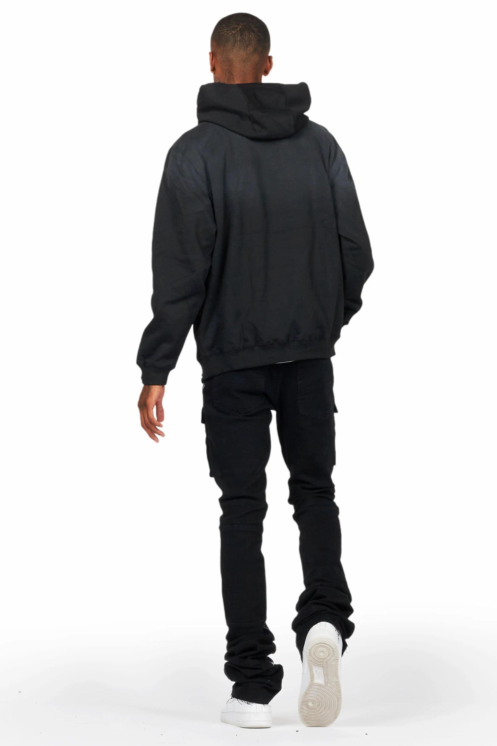 Tarl Black Hoodie/Super Stacked Flare Jean Bundle Male Product Image