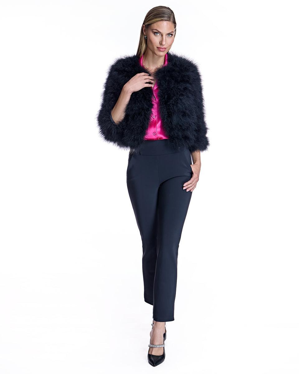 Cropped Feather Bolero Product Image