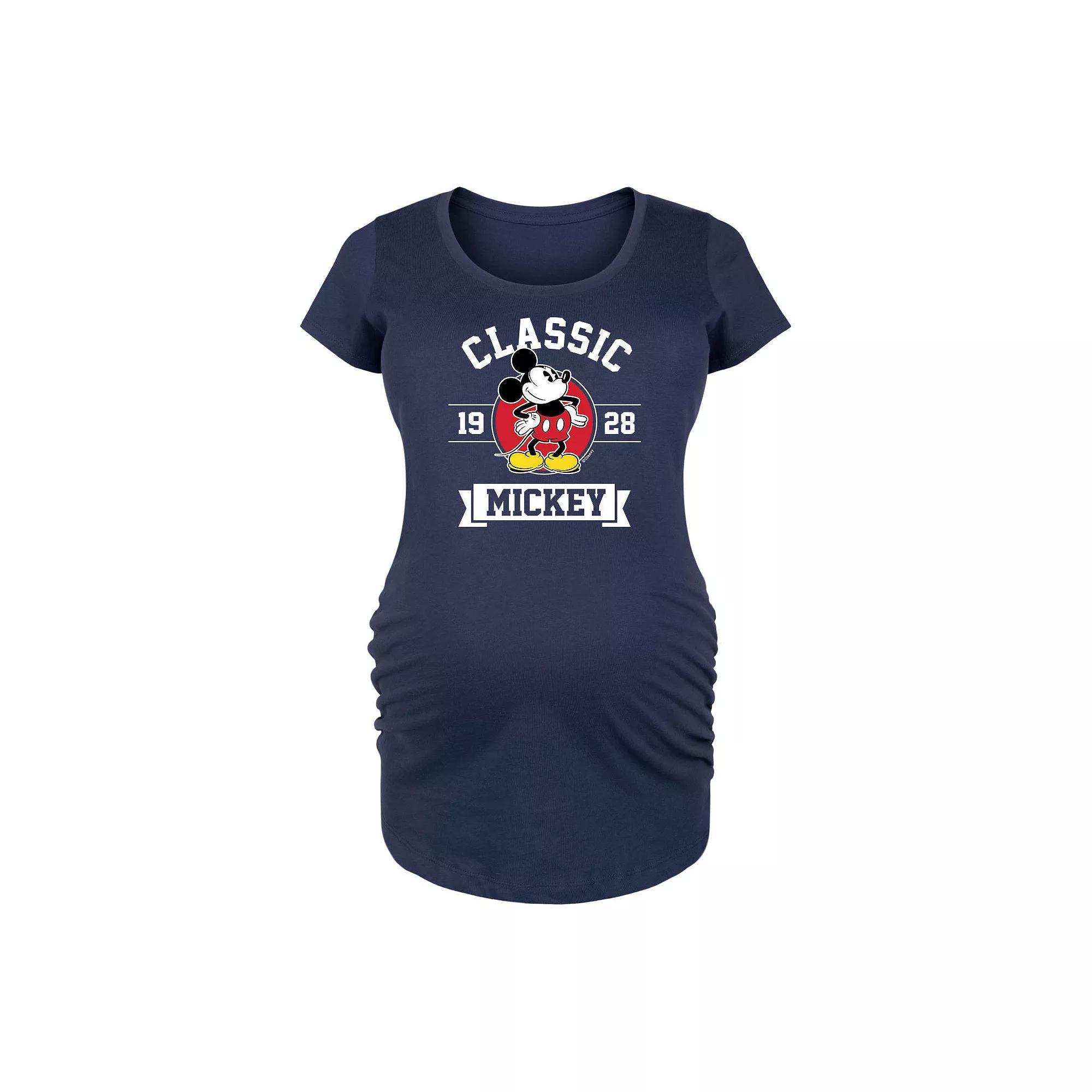 Disney's Mickey Mouse Maternity Classic 1928 Graphic Tee, Women's, Size: Small-Mat, Blue Product Image