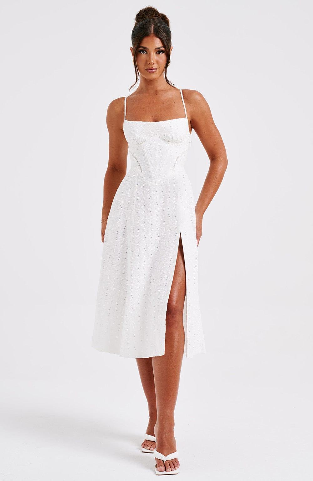 Luanna Midi Dress - Ivory Product Image
