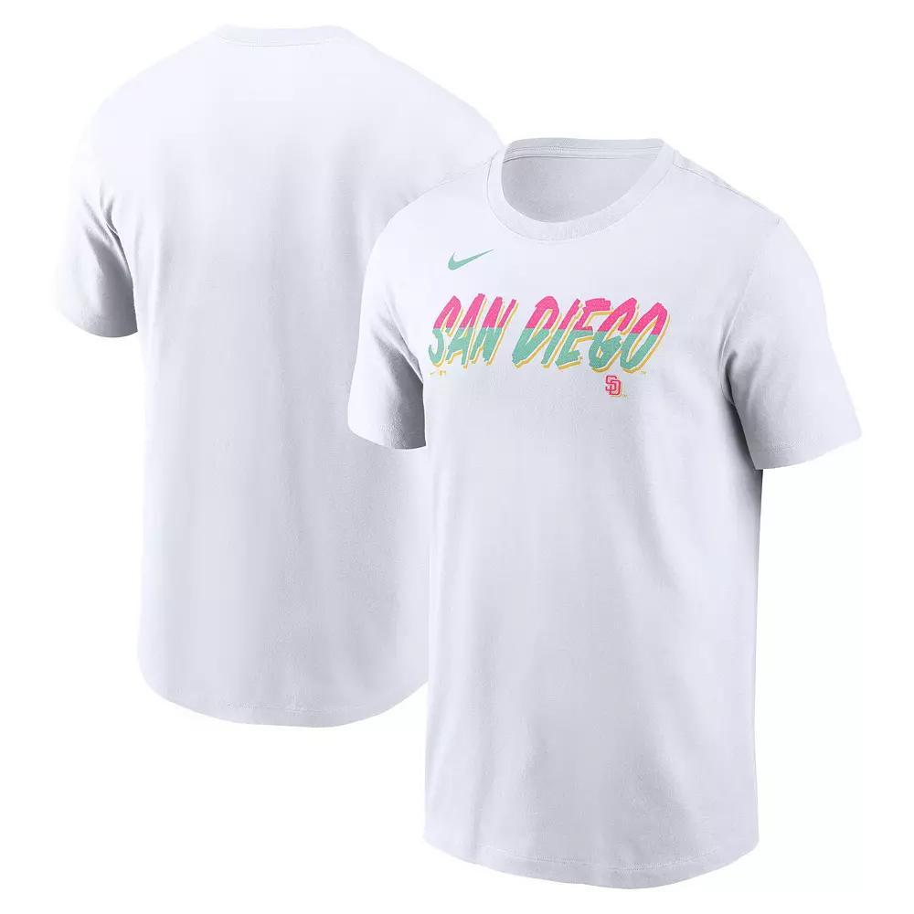 Men's Nike White San Diego Padres City Connect Wordmark T-Shirt, Size: 2XL Product Image