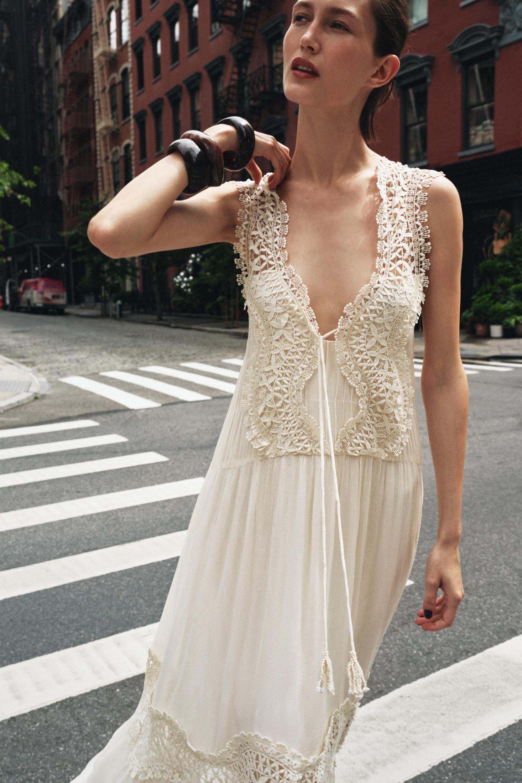 COMBINATION LACE SLIP DRESS Product Image