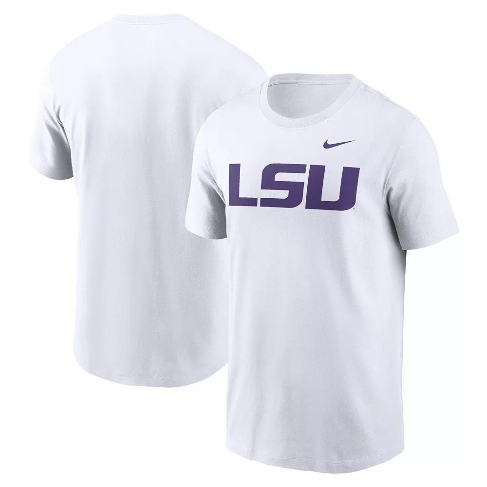 Men's Nike White LSU Tigers Primetime Evergreen Logo T-Shirt, Size: XL Product Image